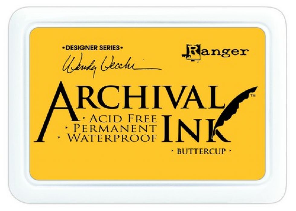 Ranger Archival Ink pad - buttercup AID45632 Wendy Vecchi