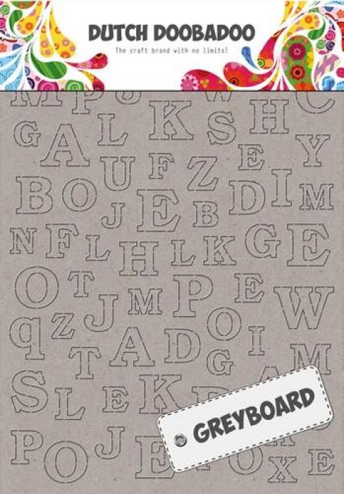 Dutch Doobadoo Dutch Greyboard alfabet A6 492.500.005 A4