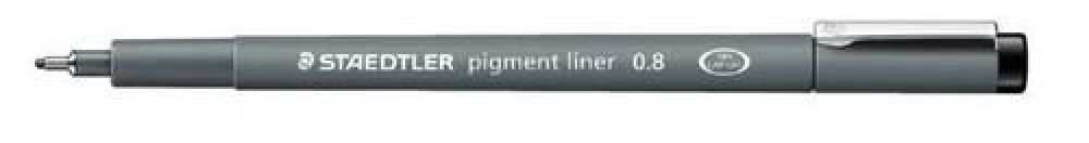 Staedtler pigment liner fineliner 0,8 mm zwart 308 08-9