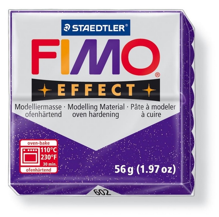 Fimo Effect Glitter Paars 56gr