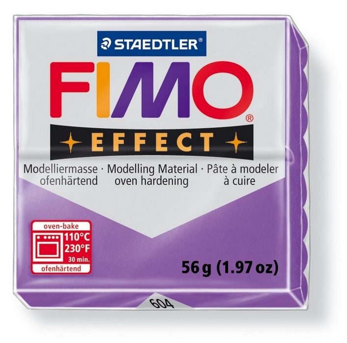 Fimo Effect Translucent Paars 56gr