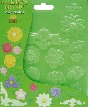 Push molds bloemen 17,5X14CM