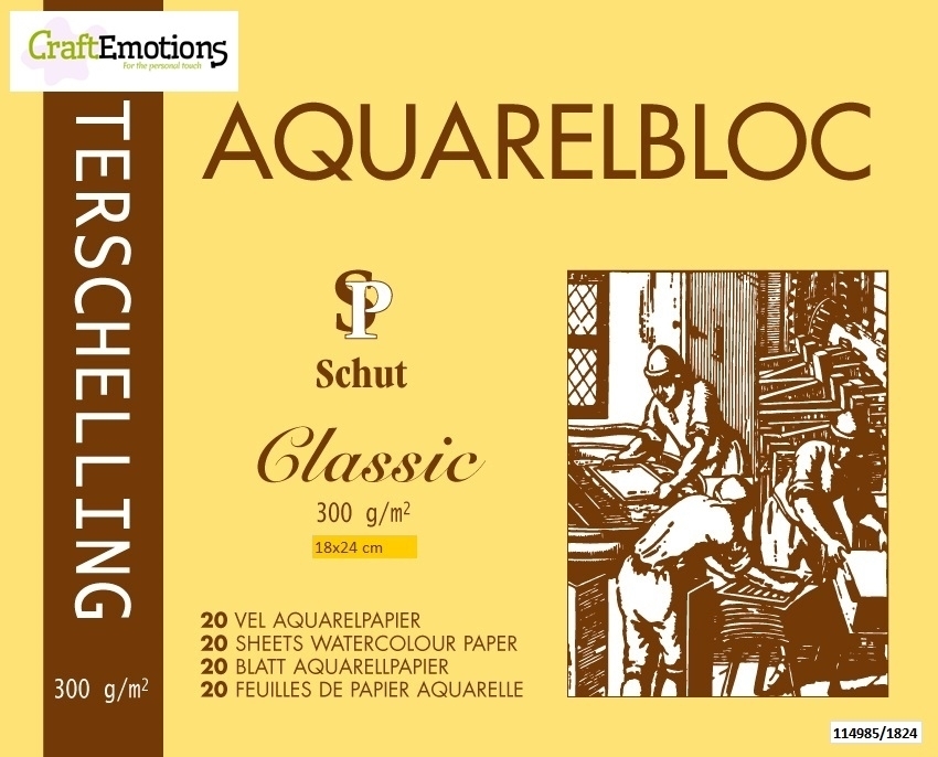 Schut Terschelling Aquarelblok Classic 18x24cm
