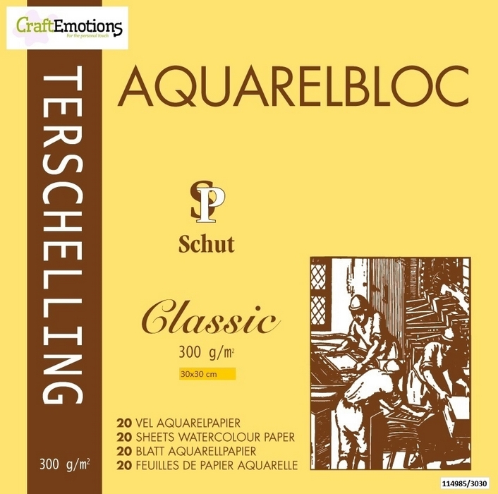 Schut Terschelling Aquarelblok Classic 30x30cm