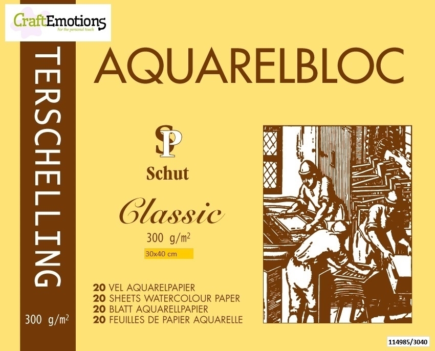 Schut Terschelling Aquarelblok Classic 30x40cm