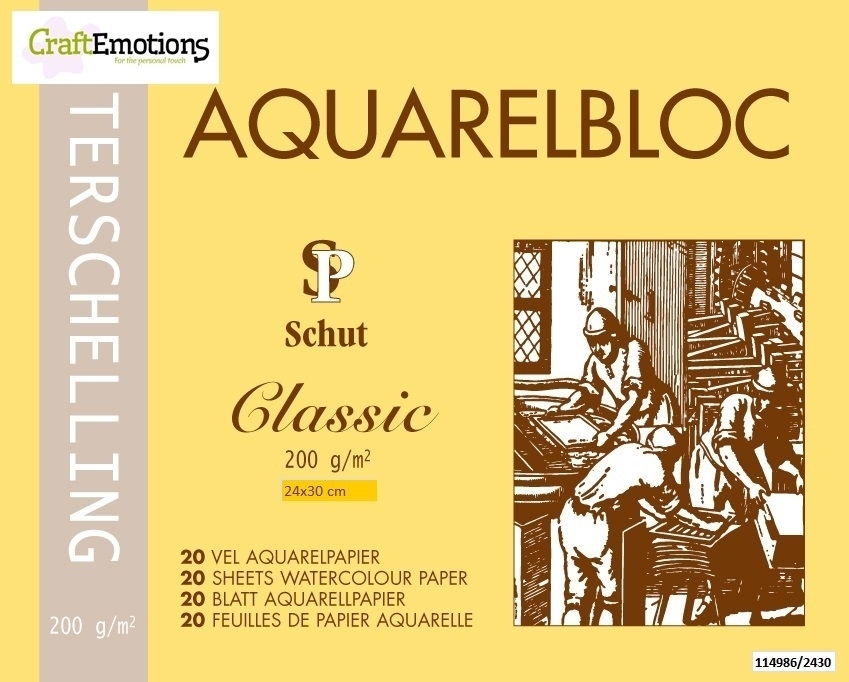 Schut Terschelling Aquarelblok Classic 24x30cm