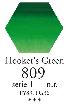 Sennelier L'aquarelle halve napjes hookersgroen