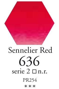 SennelierL'aquarelle halve napjes sennelier rood