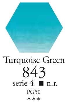 SennelierL'aquarelle halve napjes turquoise groen