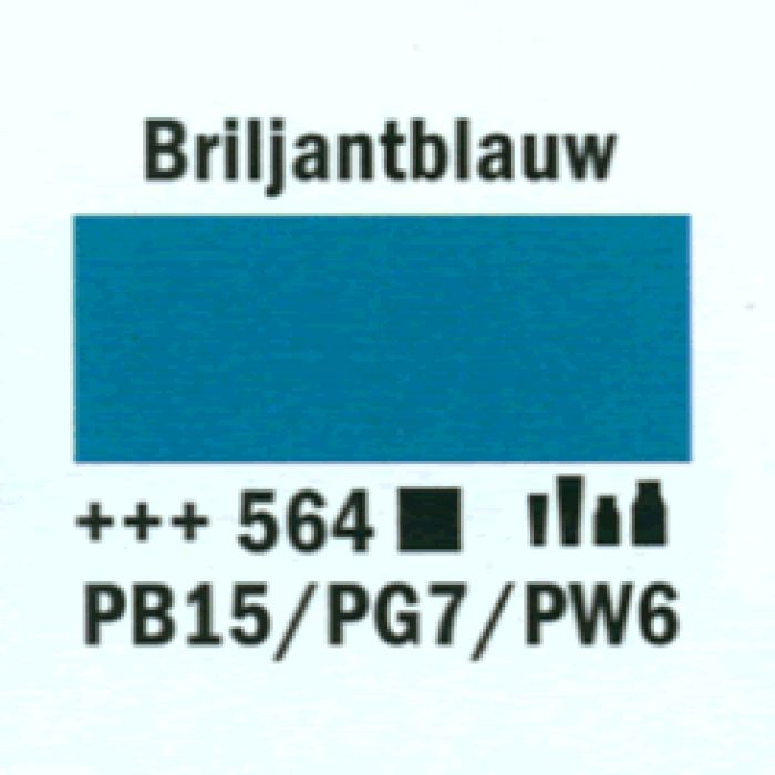 Amsterdam Acrylverf tube 250 ml Briljantblauw 564