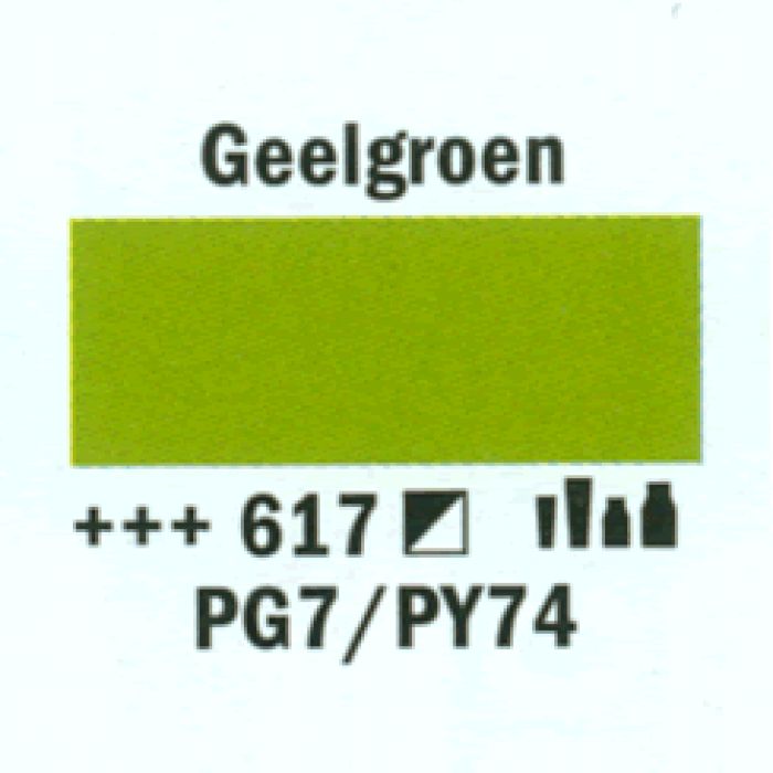 Amsterdam Acrylverf tube 250 ml Geelgroen 617