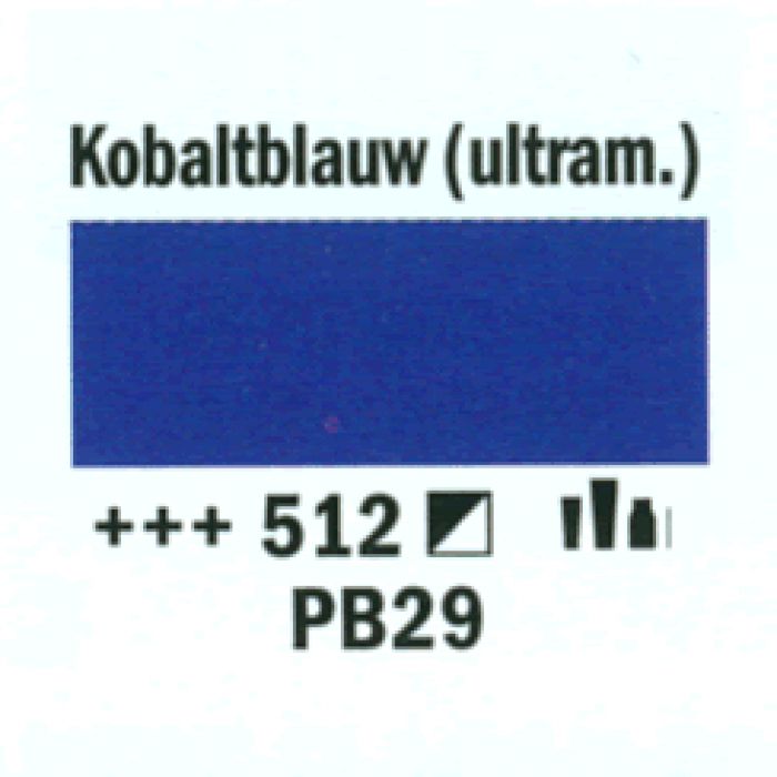Amsterdam Acrylverf tube 250 ml Kobaltblauw (ultram.) 512