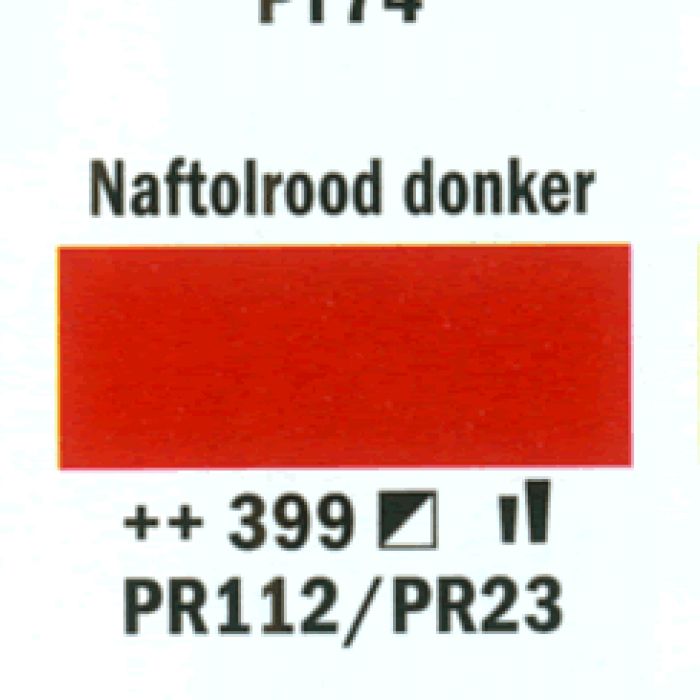 Amsterdam Acrylverf tube 250 ml Naftolrood donker 399