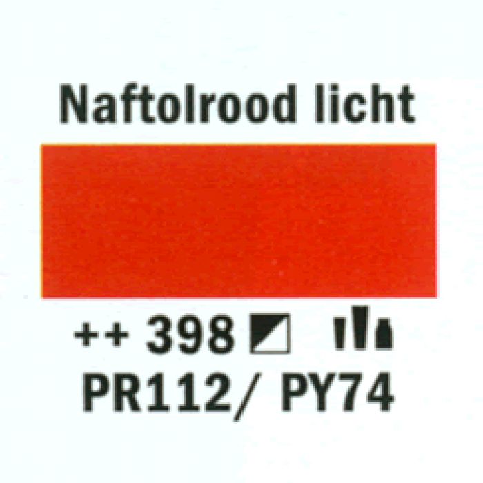 Amsterdam Acrylverf tube 250 ml Naftolrood licht 398