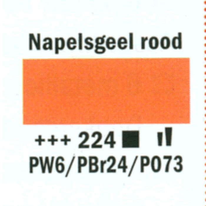 Amsterdam Acrylverf tube 250 ml Napelsgeel rood 224