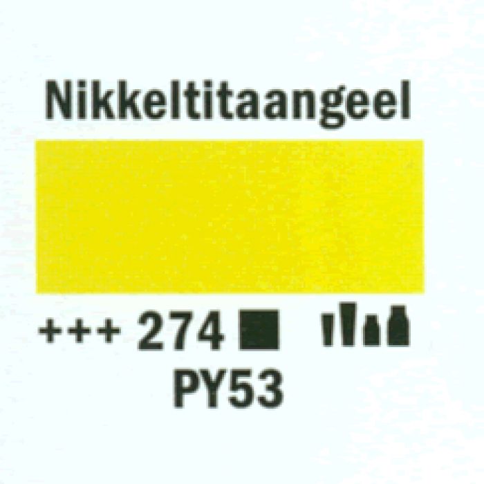 Amsterdam Acrylverf tube 250 ml Nikkeltitaangeel 274