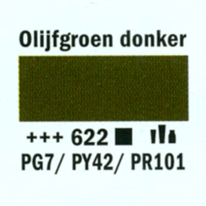 Amsterdam Acrylverf tube 250 ml Olijfgroen donker 622