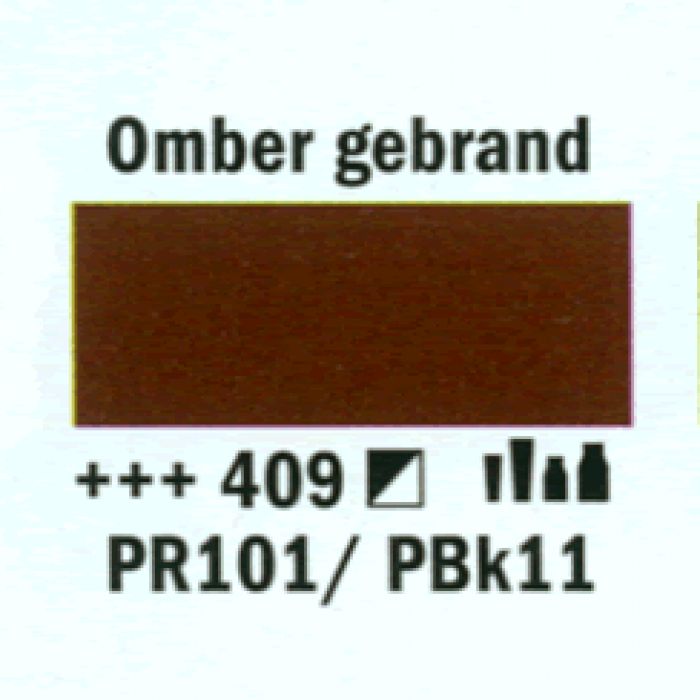 Amsterdam Acrylverf tube 250 ml Omber gebrand 409