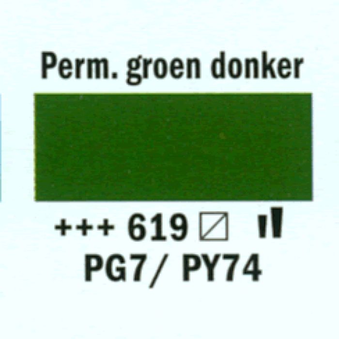 Amsterdam Acrylverf tube 250 ml Permanentgroen donker 619