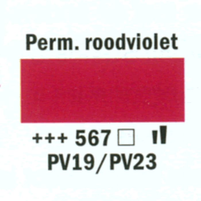 Amsterdam Acrylverf tube 250 ml Permanentrood violet 567