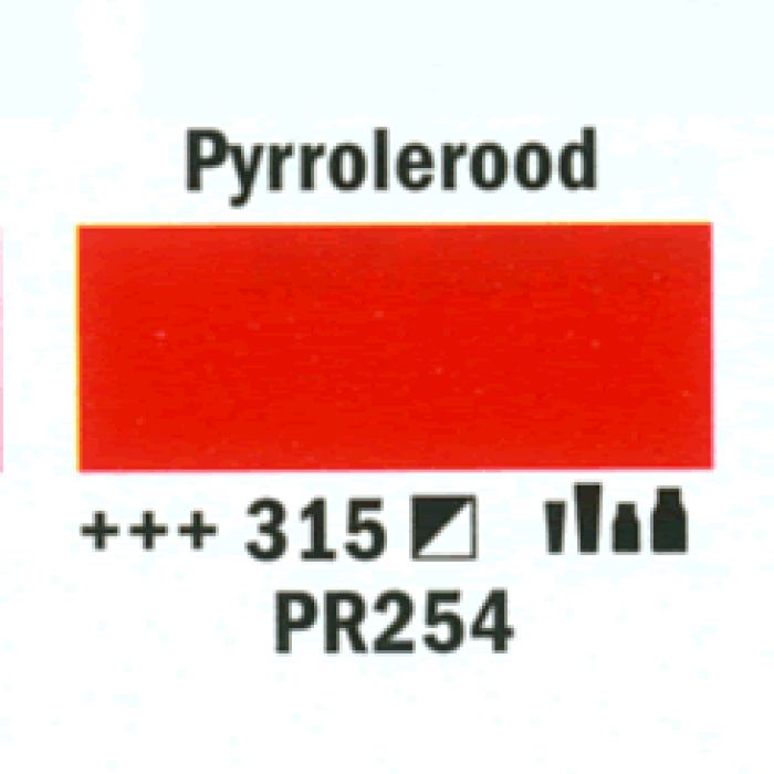 Amsterdam Acrylverf tube 250 ml Pyrrolerood 315