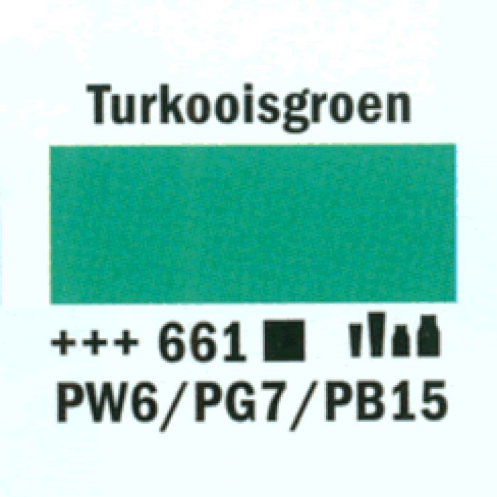 Amsterdam Acrylverf tube 250 ml Turkooisgroen 661