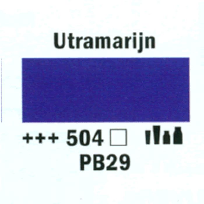 Amsterdam Acrylverf tube 250 ml Ultramarijn 504