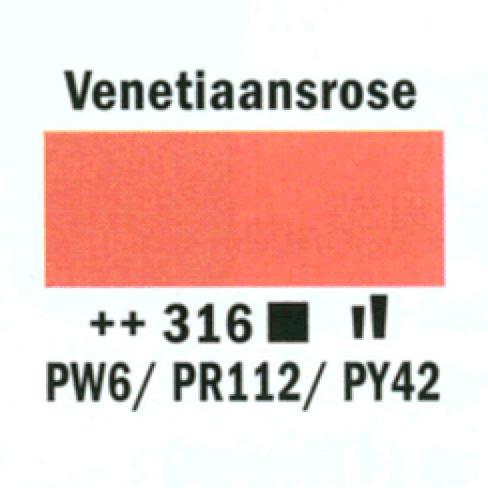 Amsterdam Acrylverf tube 250 ml Venetiaansrose 316