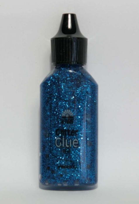 Glitterlijm blauw 20 ml