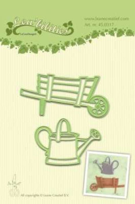 LeCrea - Lea’bilitie Barrow & watering can snij en embossing 