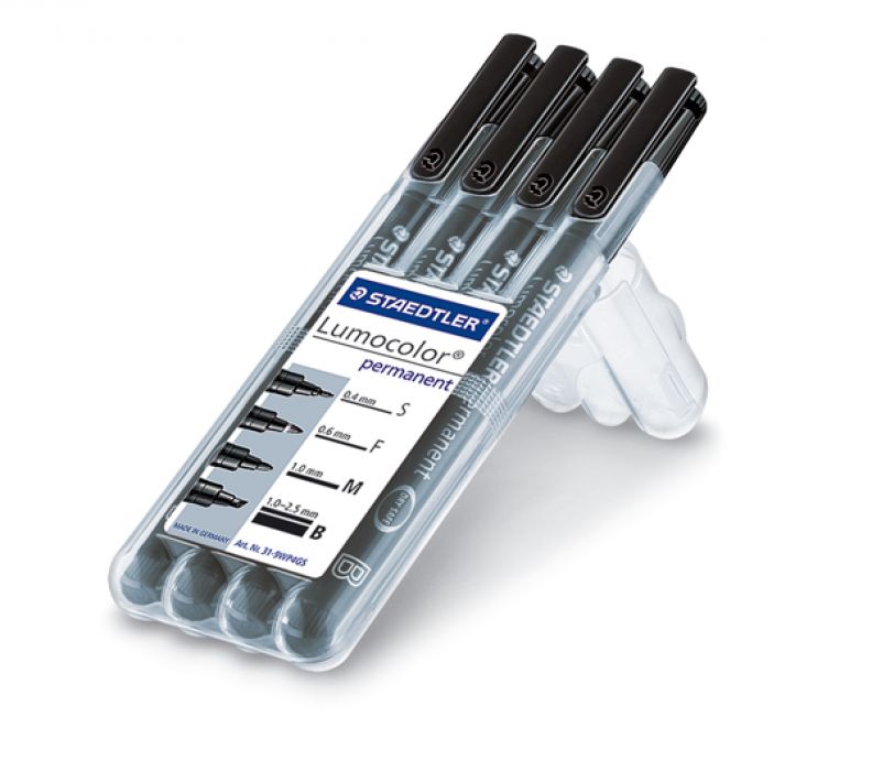 Staedtler Lumocolor permanent pen set - Box S-F-M-B