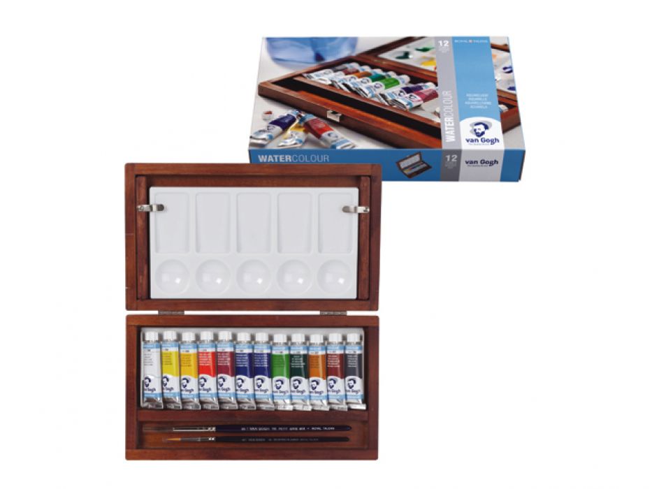 Van Gogh aquarelverf schilderkist tubes