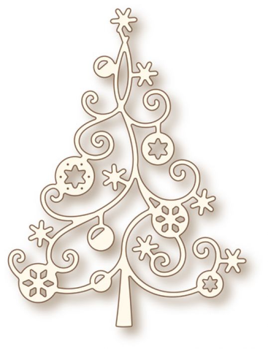 Wild Rose Studio`s Specialty die - Christmas tree SD036