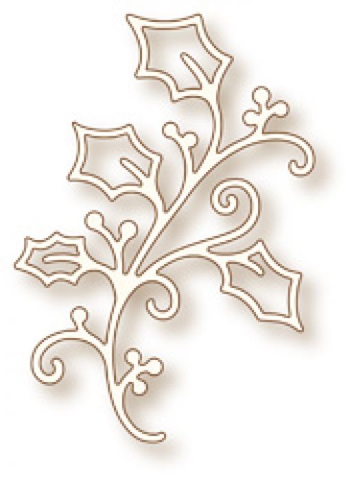 Wild Rose Studio`s Specialty die - Holly Flourish