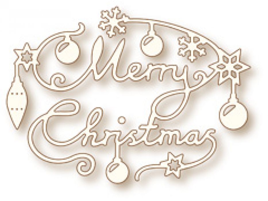 Wild Rose Studio`s Specialty die - Merry Christmas