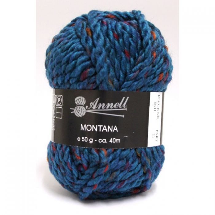 Annell Montana rood/blauw gemeleerd