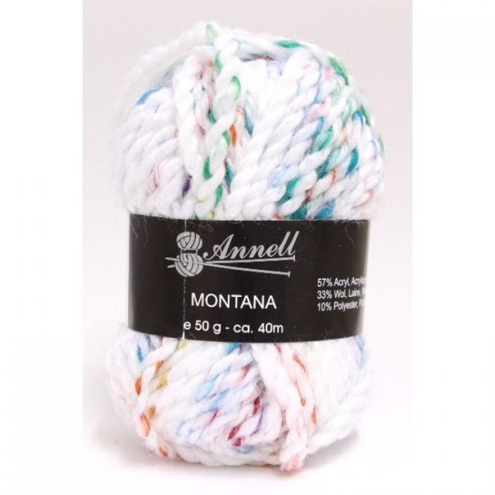 Annell Montana rood/groen/blauw wit gemeleerd