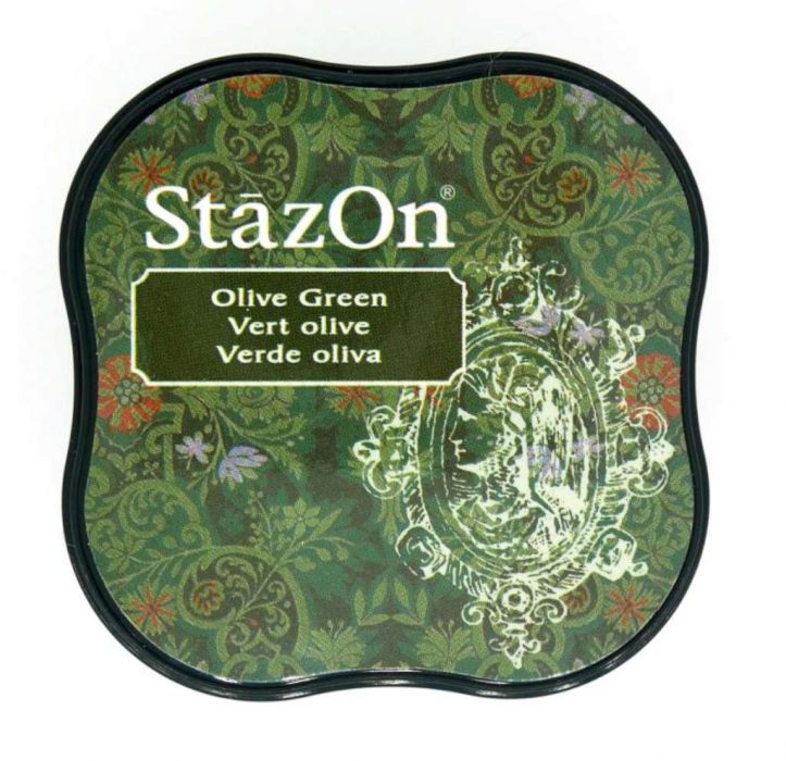 Stazon inktkussen Midi Olive green SZ-MID-51