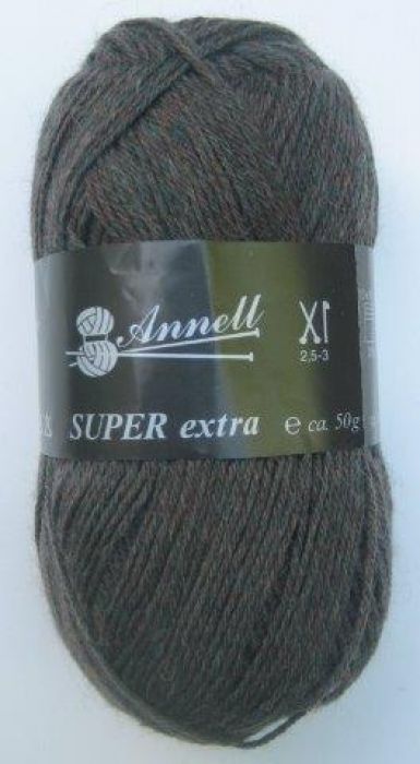 Annell Super Extra gemeleerd 2931 donkerbruin