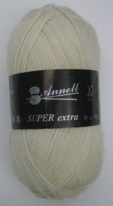Annell Super Extra Uni 2061 creme wit