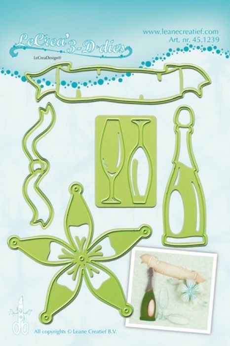 LeCrea - Lea’bilitie Celebrate-champagne snij&embossing mal