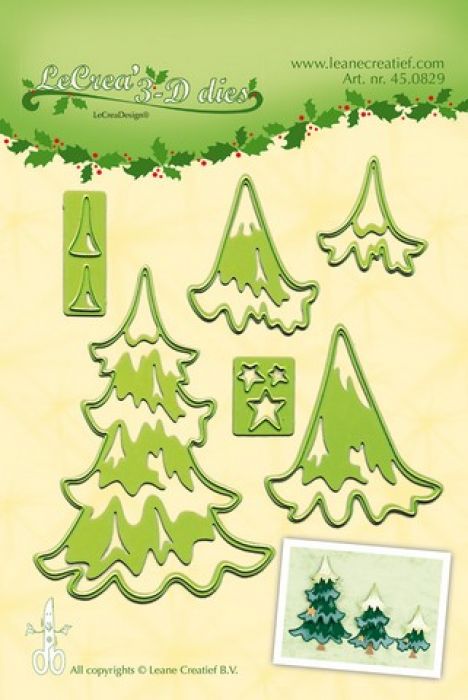 LeCrea - Lea’bilitie Christmas Trees snij en embossing mal 450829 