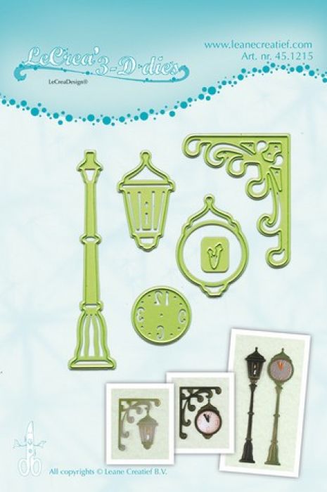 LeCrea - Lea’bilitie Clock & lantern snij en embossing mal 