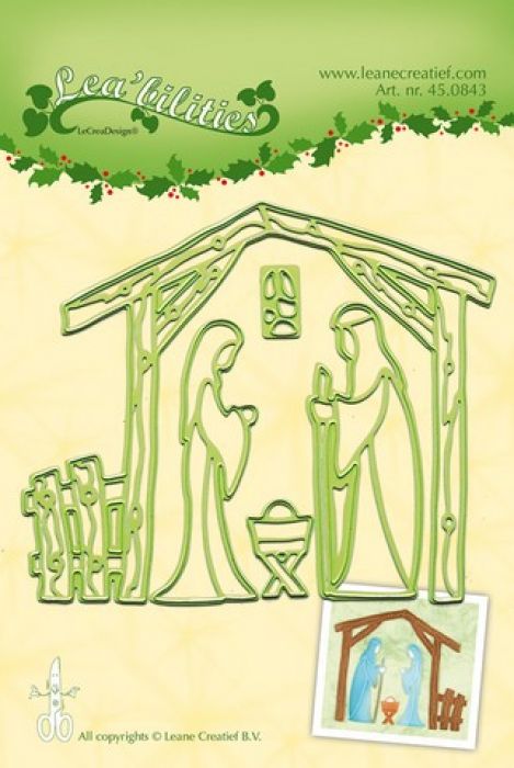 LeCrea - Lea’bilitie Nativity scene kerststal snij&embos mal 450843 