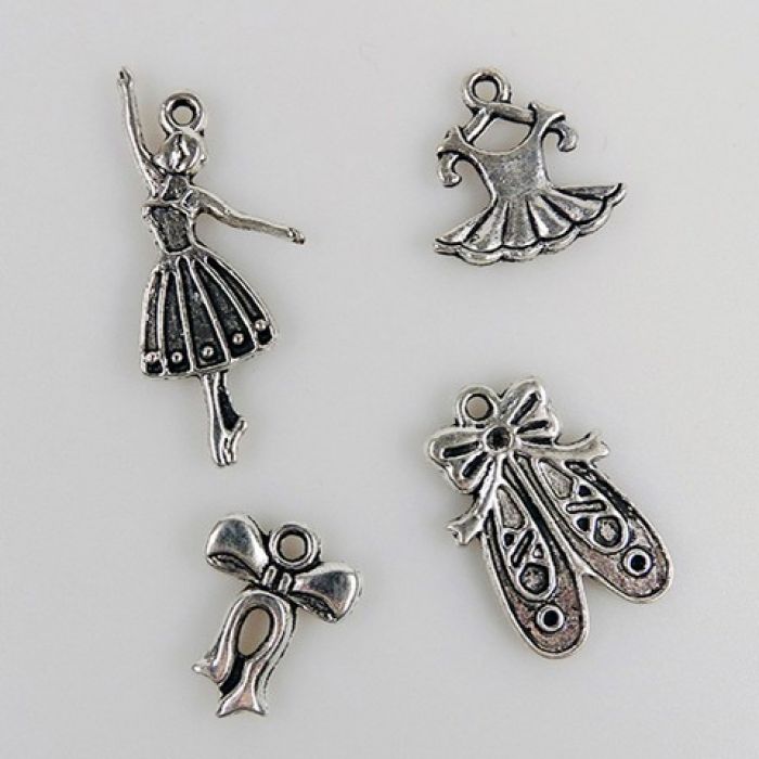 Nellie`s Choice Set 8 metalen bedels meisje CHARM002