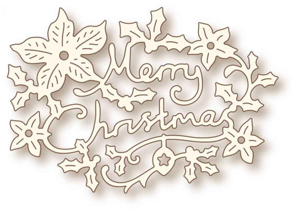 Wild Rose Studio`s Specialty die - Christmas Greeting SD062