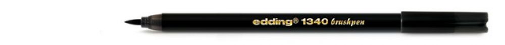 edding-1340 brushpen zwart 