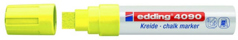 edding-4090 kalk marker / window marker neon geel 1ST 4-15 mm