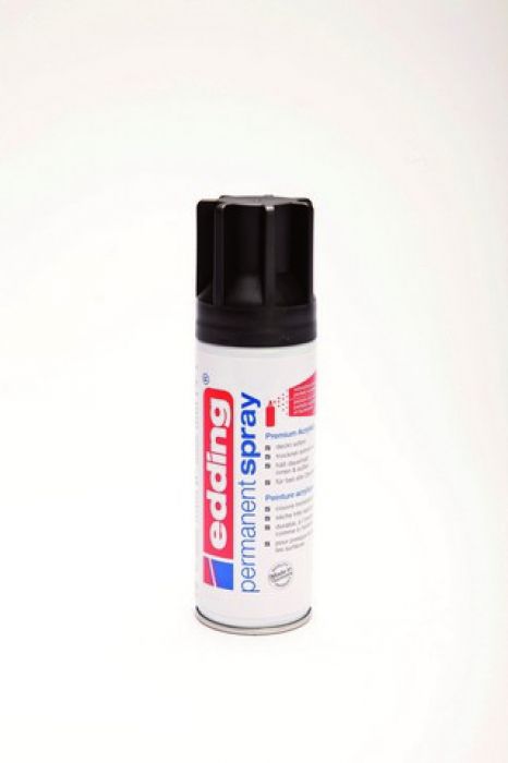 edding-5200 permanent spray glossy diepzwart gl. 1ST 200ML