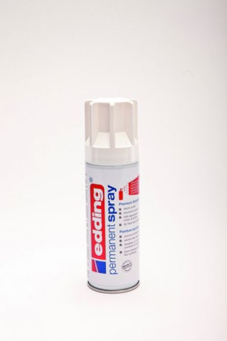 edding-5200 permanent spray glossy verkeerswit gl.